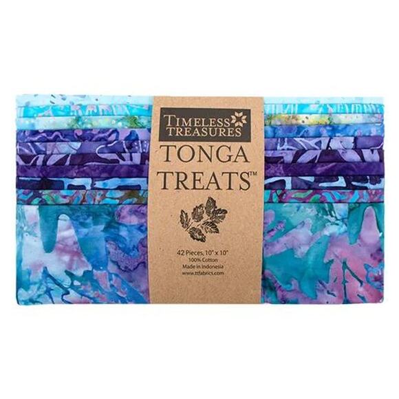 Dreamer Batiks Tonga Treat Squares Layer Cake by Timeless Treasures 10 in Tiles - Picture 1 of 6